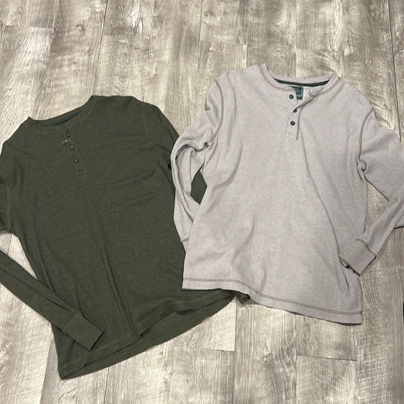 Bass Other - ‼️FIRM‼️NWT bass green grey thermal long sleeve shirts MEDIUM